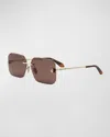 Bvlgari Serpenti Forever Square Sunglasses In Brown