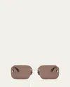 Bvlgari Serpenti Forever Square Sunglasses In Gold