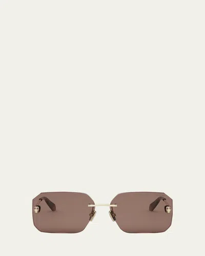 Bvlgari Serpenti Forever Square Sunglasses In Gold