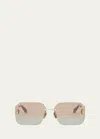 Bvlgari Serpenti Forever Square Sunglasses In Goldother Gradien