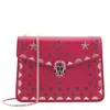 Bvlgari Serpenti Forever Star Studs Shoulder Bag In Pink