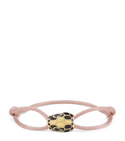 Bvlgari Serpenti Forever String Bracelet In Pink