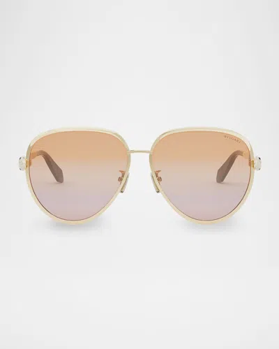 Bvlgari Serpenti Forever Sunglasses In Gold Other Grainet Roviex