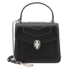 Bvlgari Serpenti Forever Top Handle Bag In Black