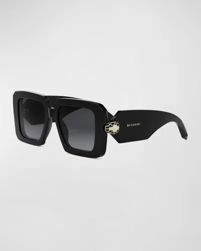 Bvlgari Serpenti Geometric Sunglasses In Brown