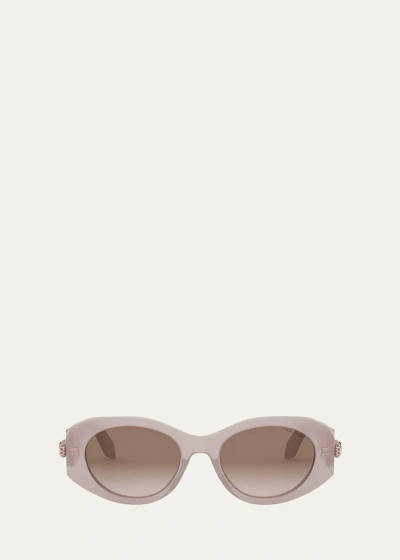 Bvlgari Serpenti Oval Sunglasses In Spk/brng