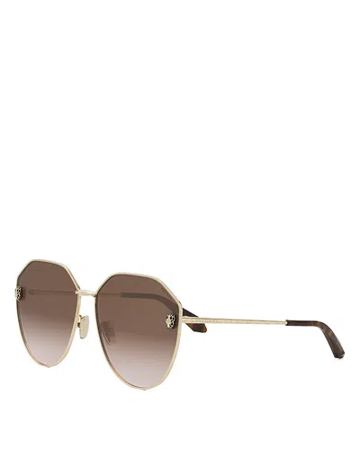Bvlgari Serpenti Pilot Sunglasses, 61mm In Brown