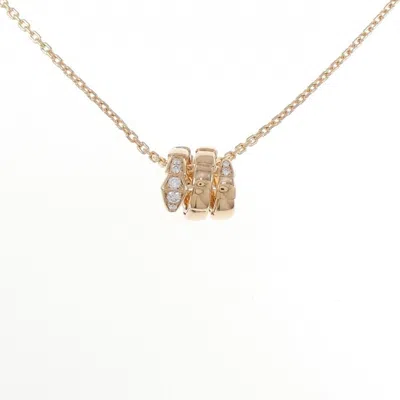 Pre-owned Bvlgari Serpenti Pink Gold (18k) Necklace ()