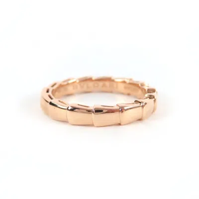 Pre-owned Bvlgari Serpenti Pink Gold Pink Gold (18k) Band Ring ()