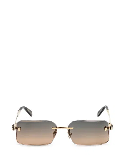 Bvlgari Serpenti Rectangle-frame Sunglasses In Multi