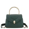 Bvlgari Serpenti Reverse Top Handle Bag In Green
