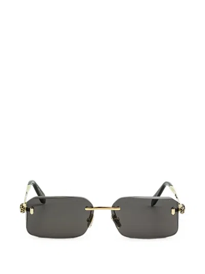 Bvlgari Serpenti Rimless Square-shaped Sunglasses In 골드 톤