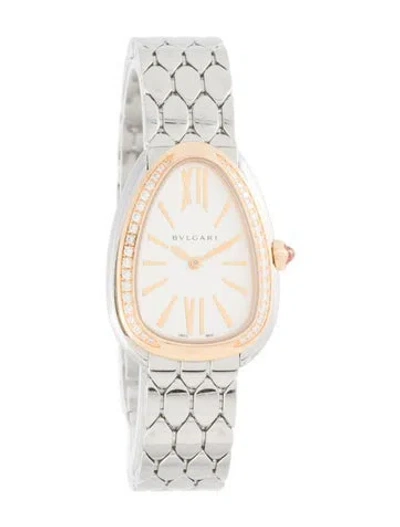Pre-owned Bvlgari Serpenti Seduttori Watch, 25mm In Multi
