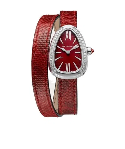 Bvlgari Serpenti Series Watches In Red