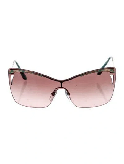 Pre-owned Bvlgari Serpenti Shield Sunglasses In Multi