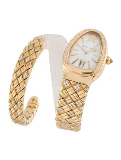 Pre-owned Bvlgari Serpenti Spiga Watch, 23mm In Multicolor