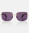 Bvlgari Serpenti Square Sunglasses In Gold