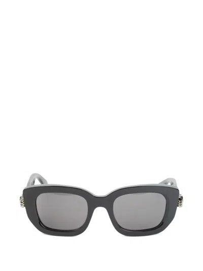 Bvlgari Serpenti Square-frame Sunglasses In Black