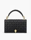 Bvlgari Womens Black Serpenti Sugarloaf Leather Shoulder Bag In Black