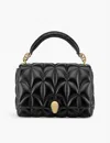 Bvlgari Womens Black Serpenti Sugarloaf Medium Leather Shoulder Bag In Black