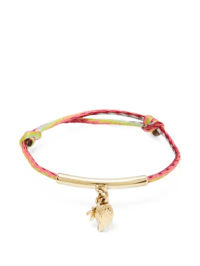 Pre-owned Bvlgari Serpenti Tree Cord Bracelet In Gold