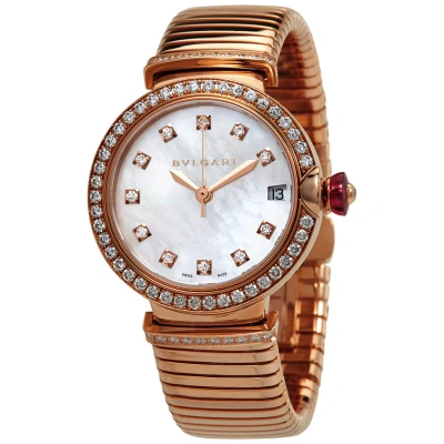 Bvlgari Serpenti Tubogas 18kt Rose Gold Diamond Ladies Watch 103034