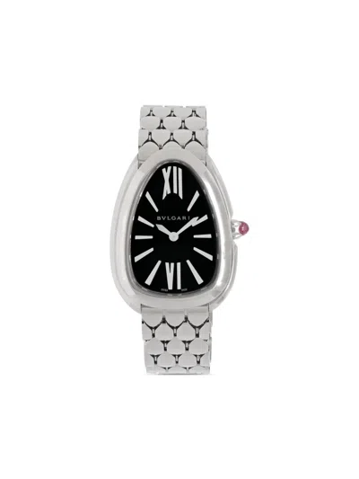 Pre-owned Bvlgari Serpenti Tubogas 33mm In Gray
