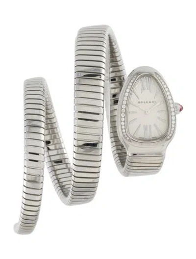 Pre-owned Bvlgari Serpenti Tubogas Watch, 23mm In Multi