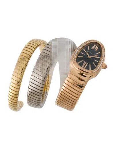Pre-owned Bvlgari Serpenti Tubogas Watch, 23mm In Multi