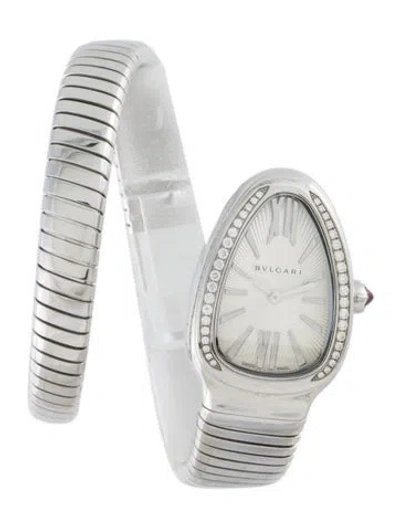 Pre-owned Bvlgari Serpenti Tubogas Watch, 23mm In Multicolor
