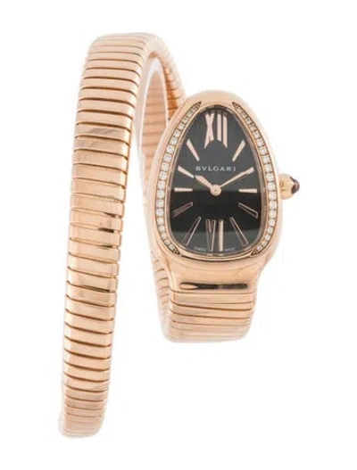 Pre-owned Bvlgari Serpenti Tubogas Watch, 23mm In Multicolor