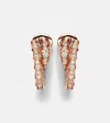 Bvlgari Serpenti Viper 18kt Rose Gold Earrings With Diamonds In Gold