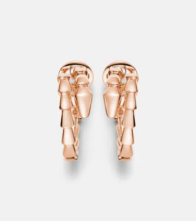 Bvlgari Serpenti Viper 18kt Rose Gold Hoop Earrings