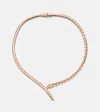 Bvlgari Womens Rose Gold Serpenti Viper 18ct Rose-gold And 0.41ct Brilliant-cut Diamond Necklace In Gold