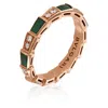 Bvlgari Serpenti Viper 18kt Rose Gold Ring In Gold