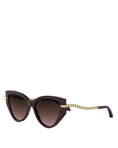 Bvlgari Serpenti Viper Cat Eye Sunglasses, 56mm In Brown