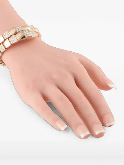 Pre-owned Bvlgari Serpenti Viper Diamond Bracelet In 粉色