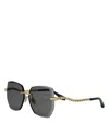 Bvlgari Serpenti Viper Bv40045u Sunglasses In Gold/smoke