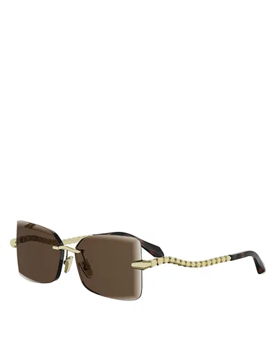 Bvlgari Serpenti Viper Rectangular Sunglasses, 59mm In Gray