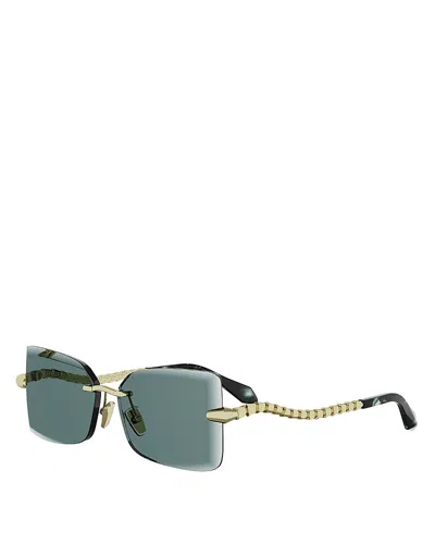 Bvlgari Serpenti Viper Rectangular Sunglasses, 59mm In Gray