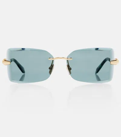 BVLGARI SERPENTI VIPER RECTANGULAR SUNGLASSES