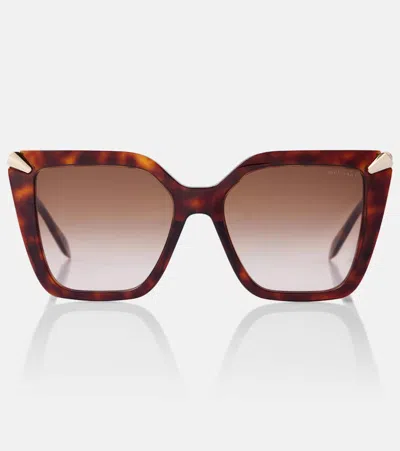 Bvlgari Serpenti Viper Square Sunglasses In Brown