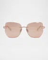 Bvlgari Serpenti Viper Sunglasses In Rose Gold Brown Miror
