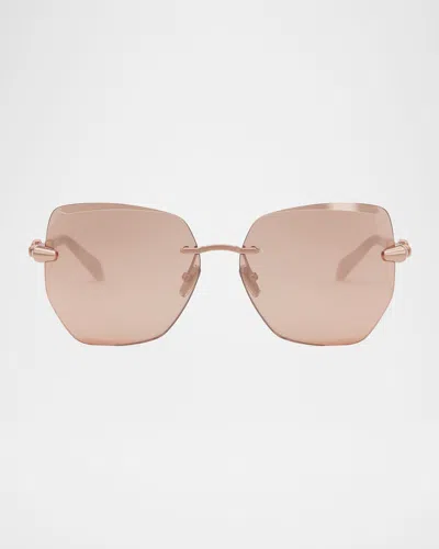 Bvlgari Serpenti Viper Sunglasses In Pink