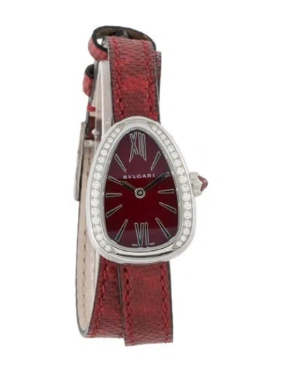 Pre-owned Bvlgari Serpenti Watch, 20mm In Multicolor