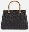 Bvlgari Serpentine Duo Leather Tote Bag In Black