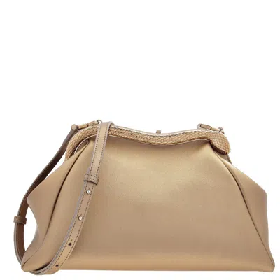 Bvlgari Serpentine Medium Pouch In Gold