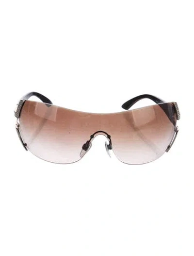 Pre-owned Bvlgari Shield Gradient Sunglasses