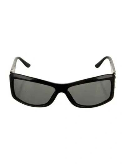 Pre-owned Bvlgari Shield Tinted Sunglasses In Black