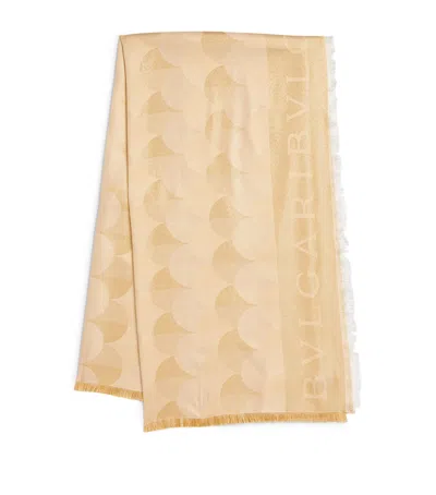 Bvlgari Silk Diva Scarf In Gold